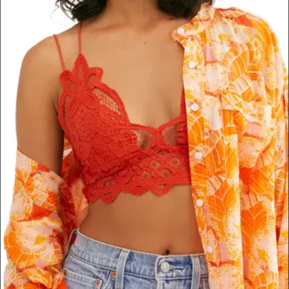 Adella longline Bralette burnt orange